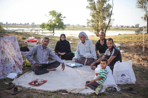 پناه بردن سیل‌زدگان خوزستان به جنگل