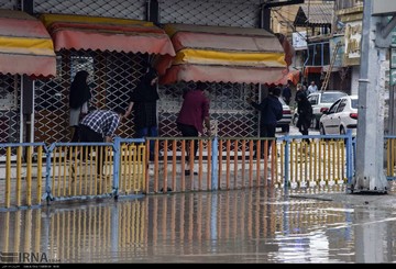 جاری شدن سیلاب در زابل