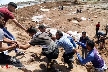 ساخت سیل بند در ملاشیه اهواز