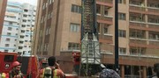 تصاویر | آتش‌سوزی مجتمع ۶۴ واحدی در غرب تهران