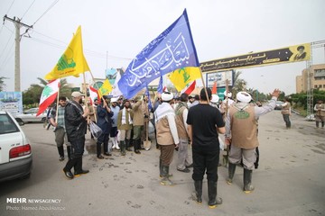 حضور جوانان لبنانی در امدادرسانی به مناطق سیل‌زده خوزستان