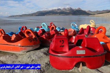 خروش دوباره دریاچه ارومیه در آخرین روزهای فروردین
