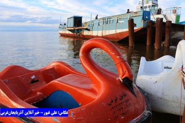 خروش دوباره دریاچه ارومیه در آخرین روزهای فروردین