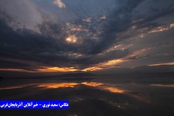 خروش دوباره دریاچه ارومیه در آخرین روزهای فروردین