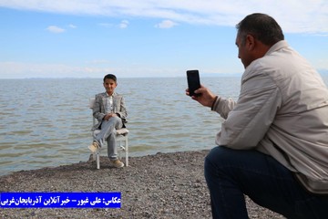 خروش دوباره دریاچه ارومیه در آخرین روزهای فروردین