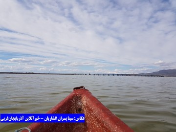 تراز آب دریاچه ارومیه بیش از یک متر بالا آمد