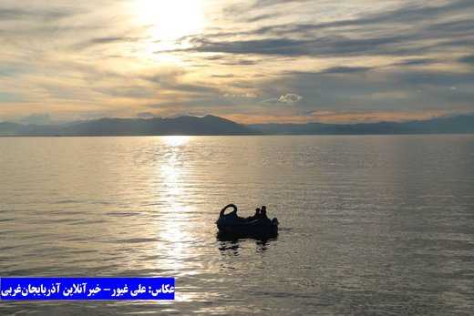 خروش دوباره دریاچه ارومیه در آخرین روزهای فروردین