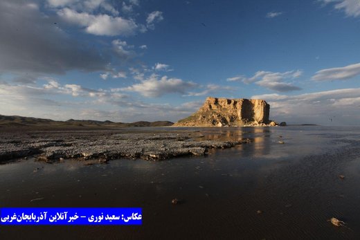 خروش دوباره دریاچه ارومیه در آخرین روزهای فروردین