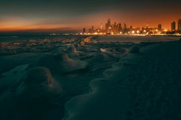 عکس | خط افق منجمد شیکاگو در عکس روز نشنال جئوگرافیک