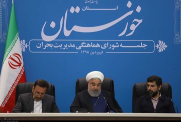 روحانی: تبعیت دستگاه‌ها از وزیر کشور به عنوان فرمانده قرارگاه بازسازی، تاکید رهبر معظم انقلاب است