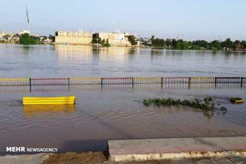 خرمشهر هم گرفتار سیلاب شد