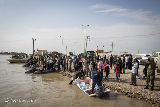 امدادرسانی مواکب اربعین حسینی به سیل‌زدگان خوزستانی