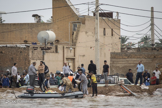 امدادرسانی مواکب اربعین حسینی به سیل‌زدگان خوزستانی