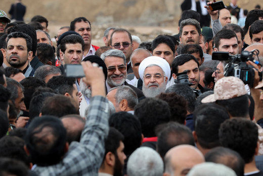 بازدید رئیس‌جمهور از منطقه سیل‌زده پلدختر