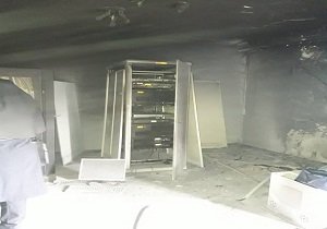 آتش سوزی در مرکز انتقال خون اهواز