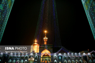 جشن نیمه شعبان در حرم امام رضا(ع)