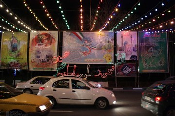 تبریز در شب میلاد امام زمان(عج) غرق در نور و سرور