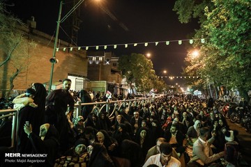 مراسم احیای شب نیمه شعبان در مهدیه تهران