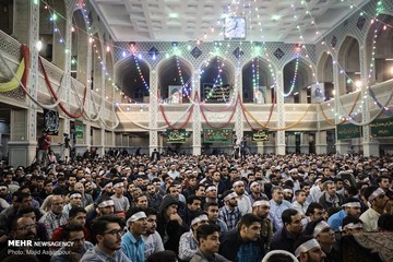 مراسم احیای شب نیمه شعبان در مهدیه تهران