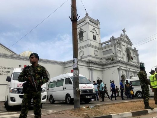 وقوع انفجار در دو کلیسا و دو هتل در سریلانکا