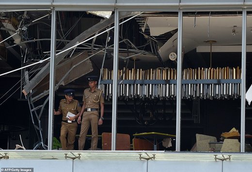 وقوع 8 انفجار در کلیساها و هتل‌های سریلانکا
