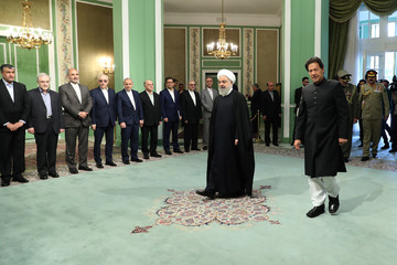 استقبال رسمی رئیس‌جمهور از نخست‌وزیر پاکستان