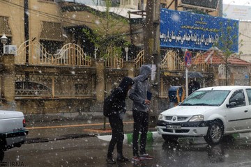 بارش برف در ارومیه