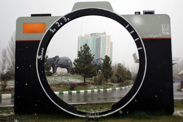 بارش برف در تبریز