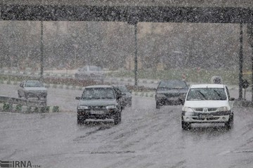 بارش برف در تبریز