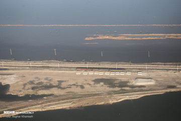 مناطق درگیر سیل در خوزستان