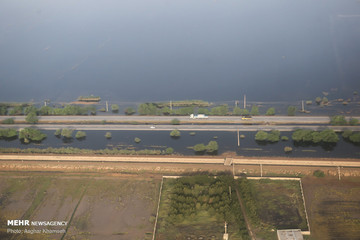 مناطق درگیر سیل در خوزستان