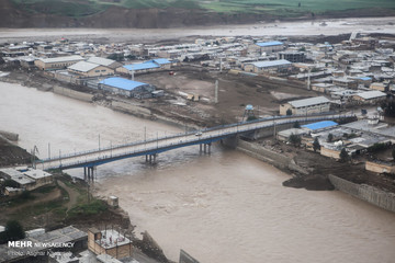 مناطق درگیر سیل در لرستان
