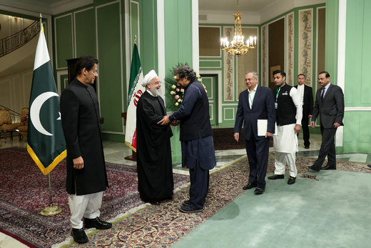 استقبال رسمی رئیس‌جمهور از نخست‌وزیر پاکستان