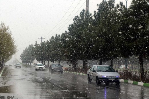 فیلم | بارش شدید برف در تبریز و ارومیه
