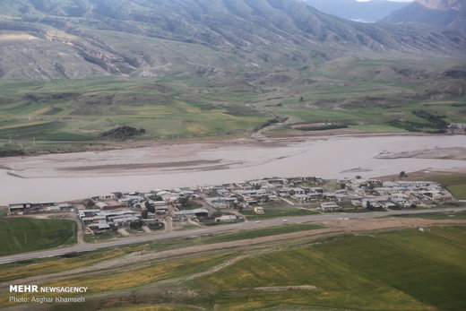 مناطق درگیر سیل در لرستان