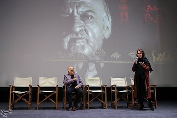 فاطمه معتمدآریا در مراسم بزرگداشت علی‌اکبر صادقی نقاش پیشکسوت - پنجمین روز سی‌وهفتمین جشنواره جهانی فیلم فجر