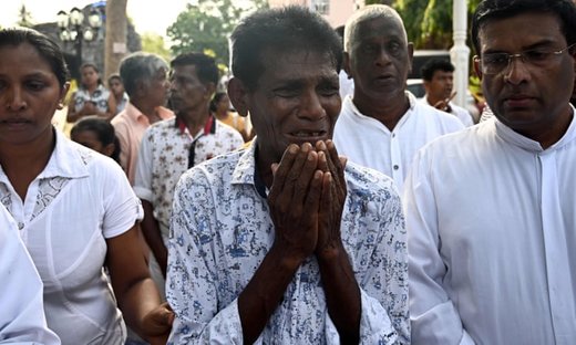 خاکسپاری قربانیان حملات تروریستی سریلانکا‎