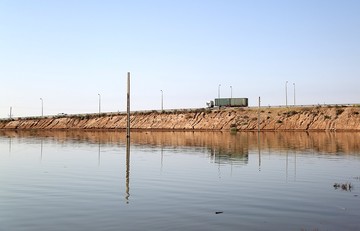 سیلاب در جاده شادگان