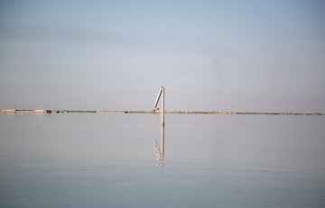 سیلاب در جاده شادگان