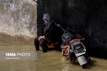 سیل در آق‌قلا
