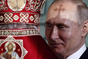 فیلم | حضور پوتین در مراسم عید پاک مسیحیان ارتدوکس‌