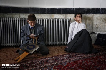 مراسم ترحیم طلبه همدانی