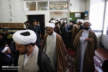 مراسم ترحیم طلبه همدانی
