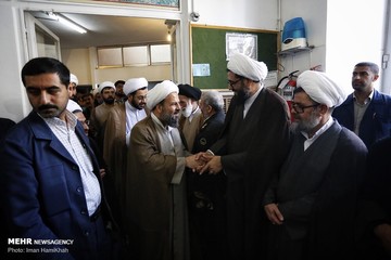 مراسم ترحیم طلبه همدانی
