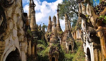 تصاویر | جاذبه توریستی میانمار؛ برج‌های پیچ خورده پیچیده! 