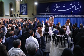دیدار معلمان و فرهنگیان با رهبر معظم انقلاب اسلامی