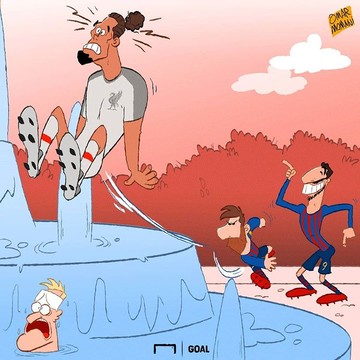 ببینید مسی چه بلایی سر رقبیب آورد! 