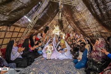 آیین گل‌غلتان نوزادان در امیریه