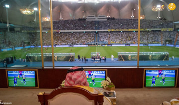 ملک سلمان و بن سلمان در فینال جام پادشاهی عربستان