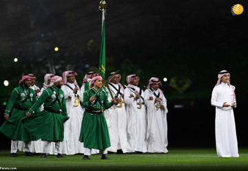 ملک سلمان و بن سلمان در فینال جام پادشاهی عربستان